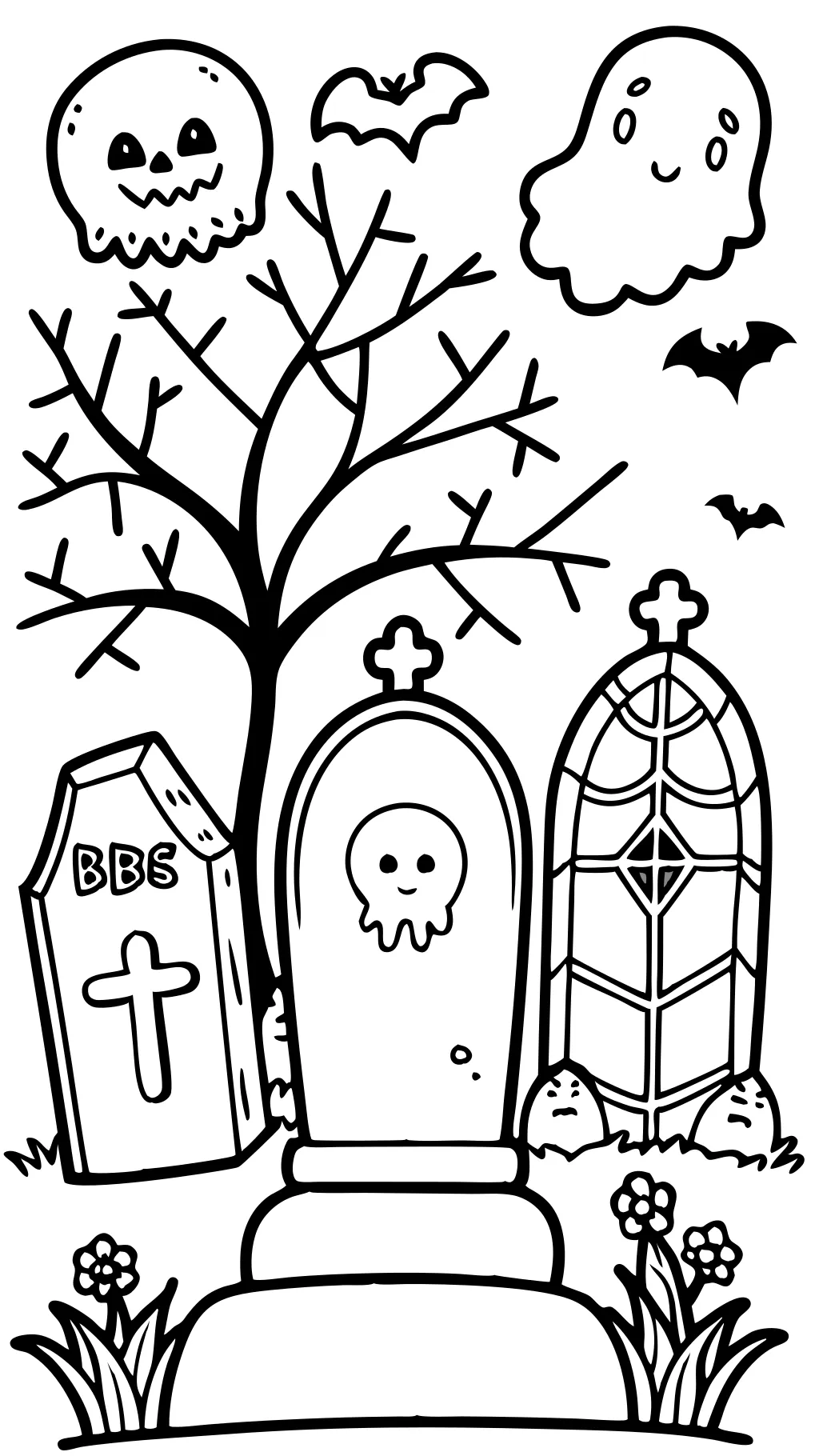 grave coloring pages